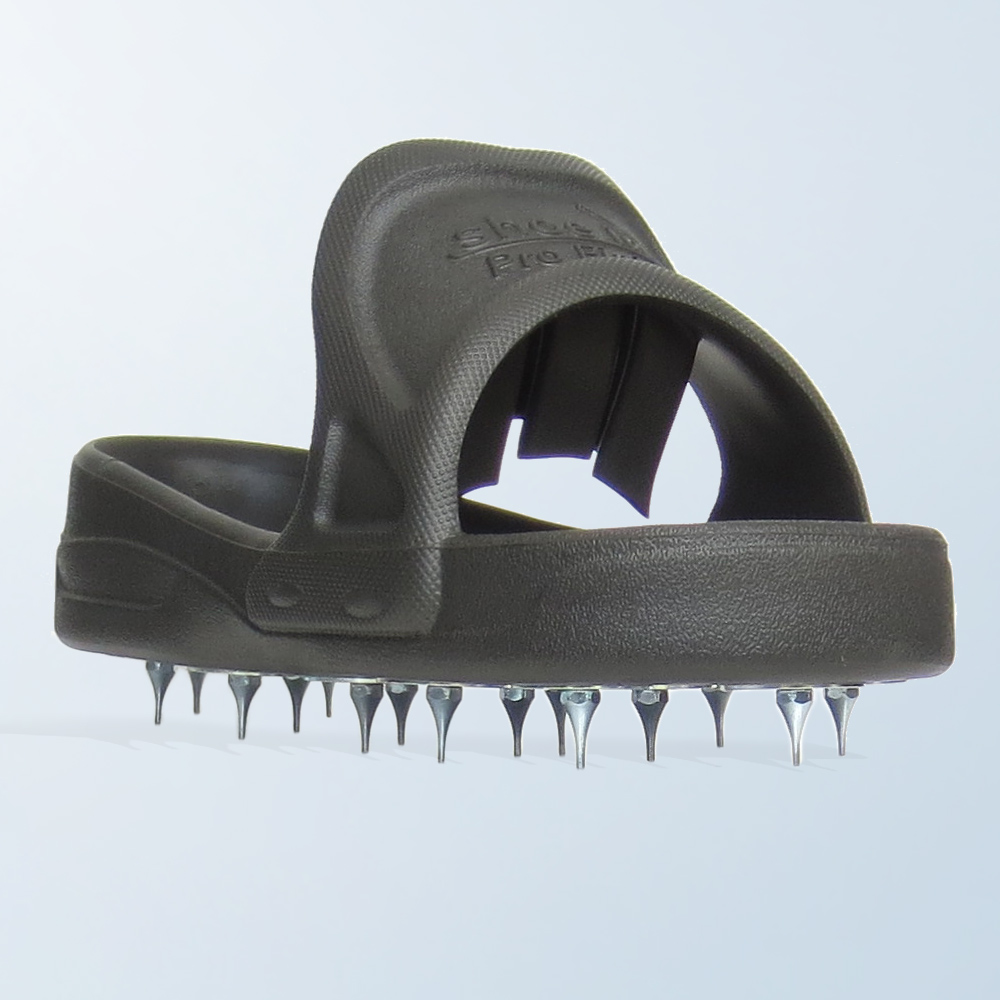 Spiked overshoes top